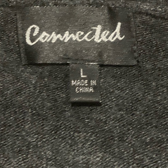 Connected Apparel Black Knitted Wrap Dress Size L - Picture 3 of 3